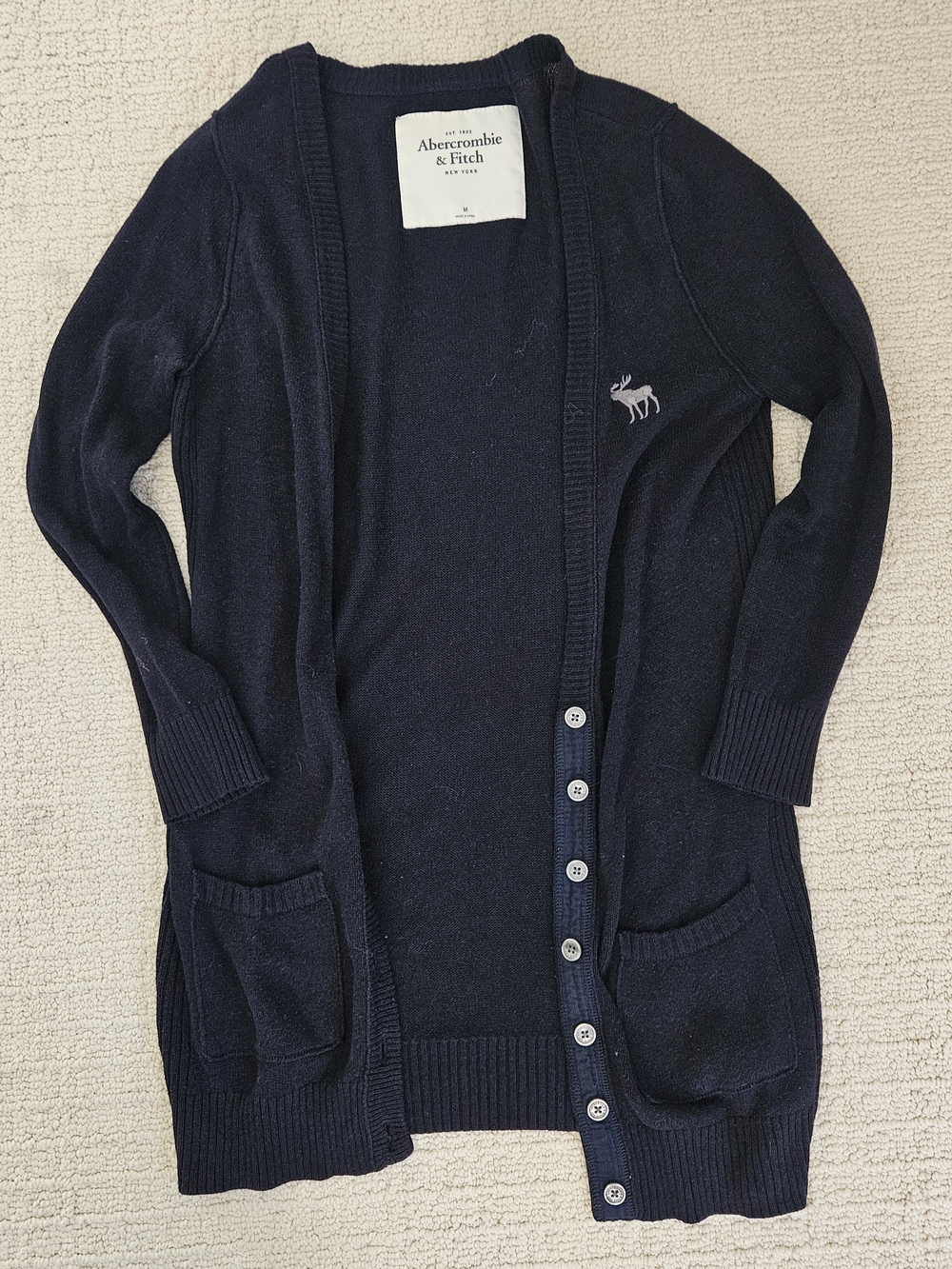 Abercrombie & Fitch Knit Cardigan in Blue